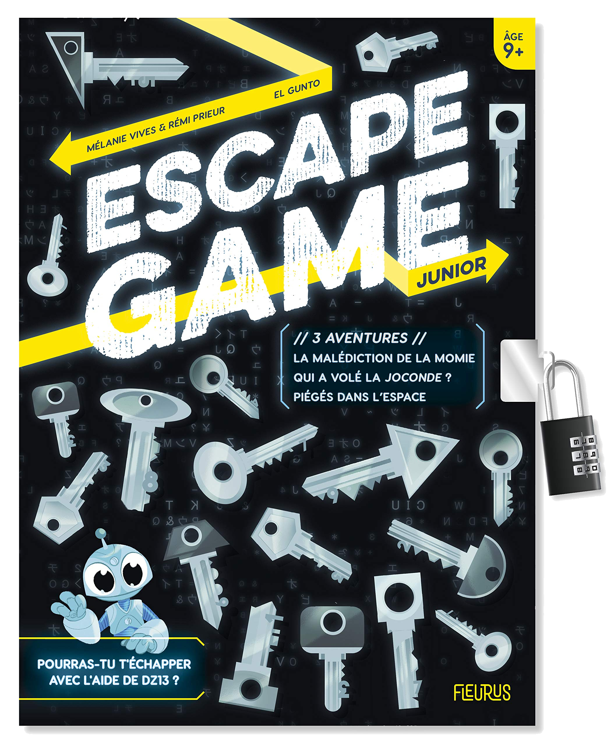 Escape Game Junior : 3 aventures (La Malédiction de la Momie – Qui a volé la Joconde ? – Piégés dans l’Espace)
